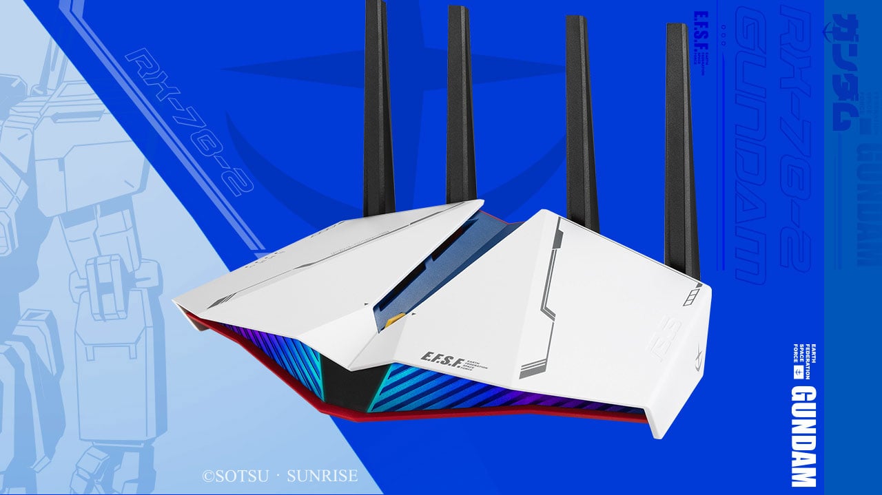 ASUS RT-AX82U AX5400 Dual-band WiFi 6 Gaming Router GUNDAM EDITION